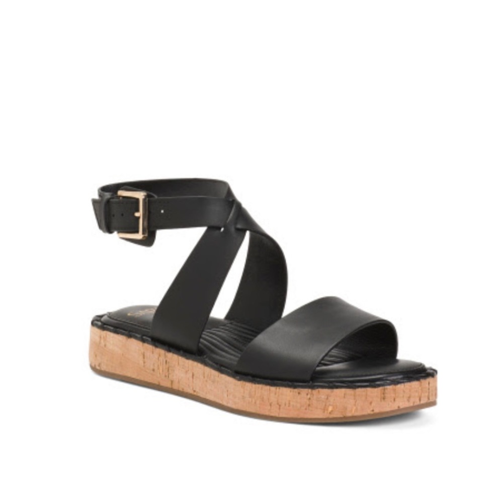 Franco Sarto sandals black size 8